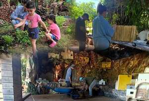 Espíritu navideño: familias paraguayas ya trabajan en el armado de los pesebres - Nacionales - ABC Color