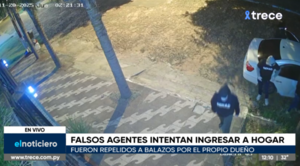 Falsos agentes de la Senad intentaron ingresar a una vivienda - trece