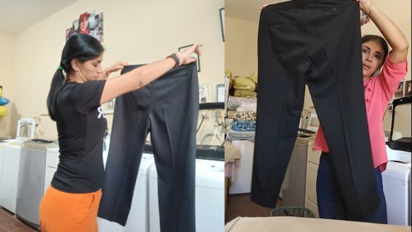 La doña que enseña a planchar a las esposas y a las empleadas