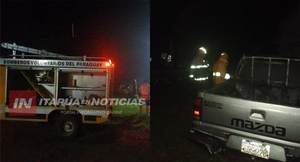 INCENDIO DEL VEHÍCULO EN ENCARNACIÓN HABRÍA INICIADO EN LA BATERÍA