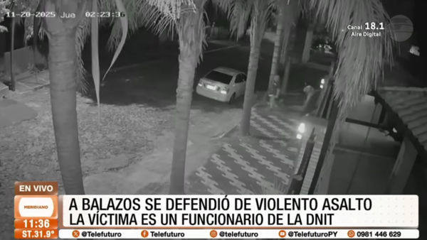 Funcionario de DNIT frustra asalto en San Lorenzo a balazos