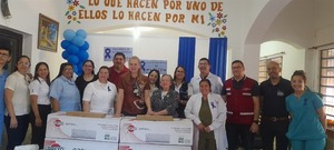 Entregan insumos y equipos al hogar de ancianos Santa María en Encarnación