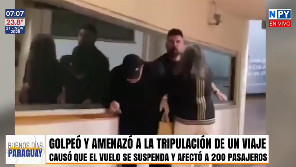 Hijo del expresidente de un banco golpeó y amenazó a la tripulación de un vuelo