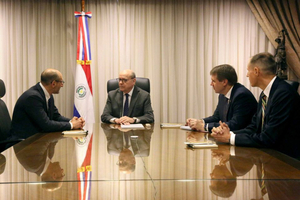 Doctor César M. Diesel, presidente de la CSJ recibió a delegación de la Embajada de los Estados Unidos