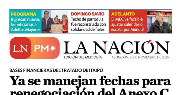 La Nación / LN PM: edición del 21 de noviembre
