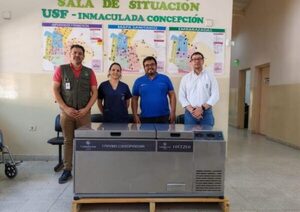 USF de Central refuerzan cadena de frío para vacunas con nuevos refrigeradores