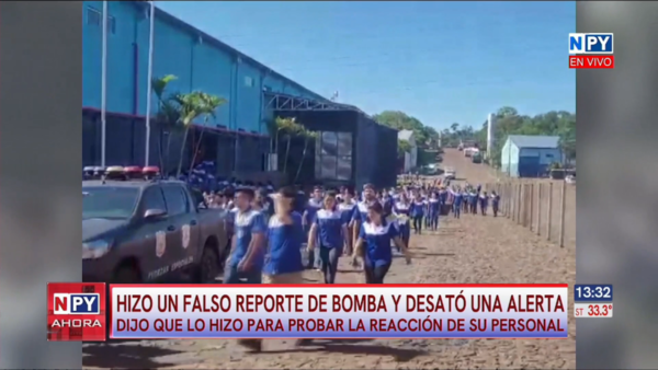 Empresaria genera falsa alarma de bomba para probar reacción de empleados y policías