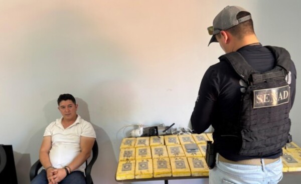 Imputan a hombre detenido con 35 kilos de cocaína