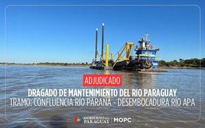MOPC adjudica trabajos de dragado y mantenimiento del río Paraguay
