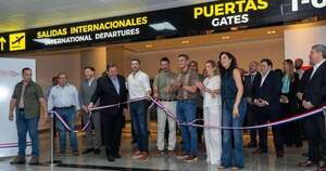 La Nación / Peña inaugura zona de embarque del Silvio Pettirossi y destaca impulso para el turismo