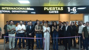 Inauguran el sector norte de embarque del Silvio Pettirossi