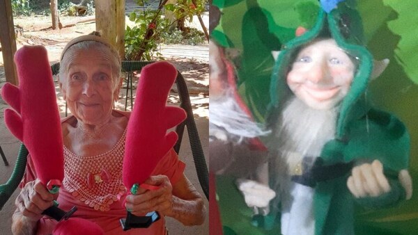 Navidad con autos con cuernos y duendes en arbolitos