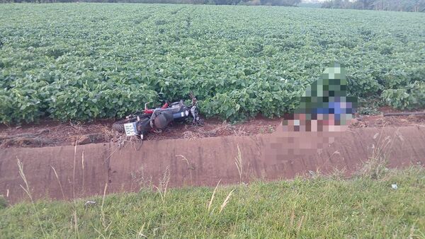 Accidente de tránsito en Edelira deja un motociclista fallecido