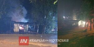  INCENDIO CONSUME TALLER MECÁNICO EN SAN PEDRO DEL PARANÁ