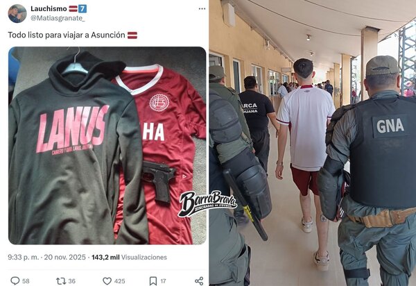 Hincha de Lanús es detenido en la frontera tras emitir amenazas en redes sociales