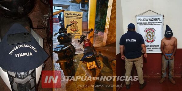 ROBO AGRAVADO Y APREHENSIÓN EN TOMÁS R. PEREIRA