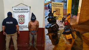 Asaltan a motociclista y detienen a uno de los sospechosos tras rápida acción policial