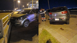 Adolescente pierde el control de una camioneta y provoca accidente en la costanera