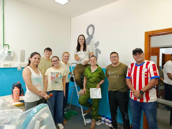 Aty Guazú da vida y color al futuro centro odontológico del HRE