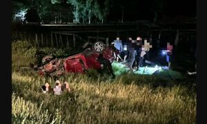 Docente jubilada y su padre pierden la vida en accidente de tránsito