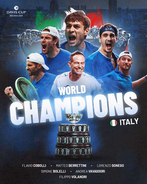 Italia, en la cima del tenis mundial - Tenis - ABC Color