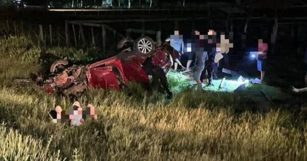 La Nación / Grave accidente de tránsito se cobró la vida de dos personas de una misma familia