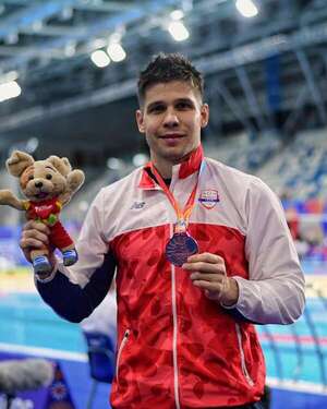 Charles Hockin gana bronce en natación, la primera conquista paraguaya en los Juegos Bolivarianos Ayacucho-Lima 2025 - Polideportivo - ABC Color