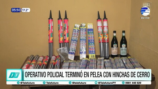 Operativo policial en La Nueva Olla: Enfrentamiento e incautación de pirotecnia