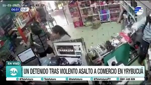 Un detenido tras violento asalto a comercio en Yrybucuá