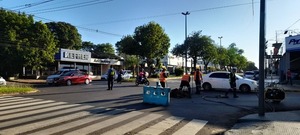 Reinician trabajos de cambio de cañerías en el microcentro de Encarnación