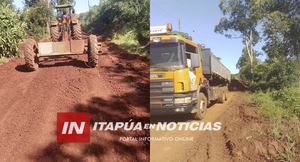 MUNICIPALIDAD DE MAYOR OTAÑO AVANZA EN TRABAJOS VIALES EN YACUI MINI