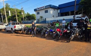 Incautan 14 motocicletas en operativo anti carreras clandestinas