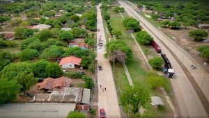 MOPC ejecuta obras claves de suelo, en zona urbana del Corredor Bioceánico