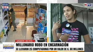 Encarnación: Delincuentes se alzaron con más de más de G. 50 millones de un local de artículos electrónicos
