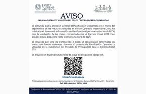 Se habilita validación de las metas correspondientes al Ejercicio Fiscal 2026