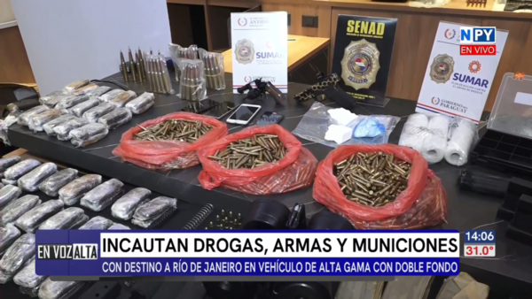 SENAD desmantela un centro de tráfico internacional de drogas y armas de guerra
