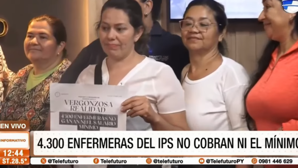 Más de 4000 enfermeras del IPS denuncian que no cobran ni el salario mínimo