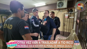 Otra vez van a trasladar a alias "Tío Rico" al penal de Minga Guazú