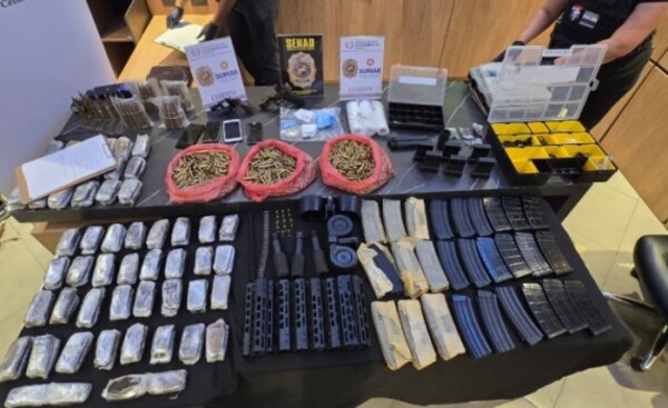 Desmantelan banda que abastecía de armas y drogas al Comando Vermelho