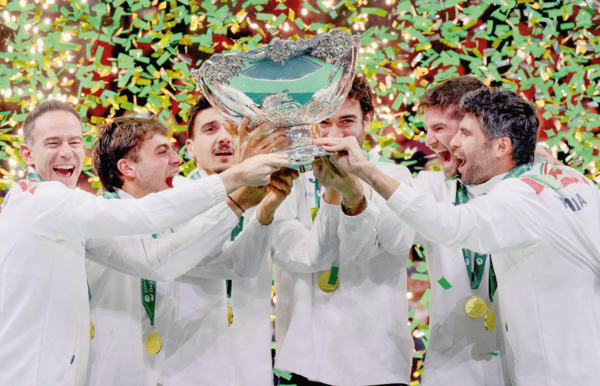 Italia Gana su 3ª Copa Davis Sin Sus Estrellas