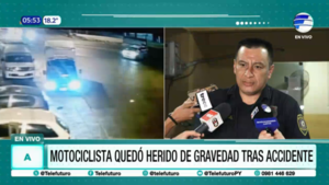 Motociclista quedó gravemente herido tras accidente en Ñemby