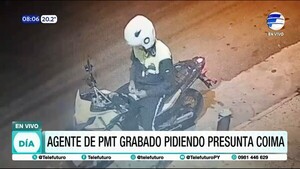 Agente de PMT grabado pidiendo presunta coima en Asunción