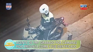 ¿Operativo pan dulce?: video expone a inspector de la PMT con dinero en mano tras una inspección