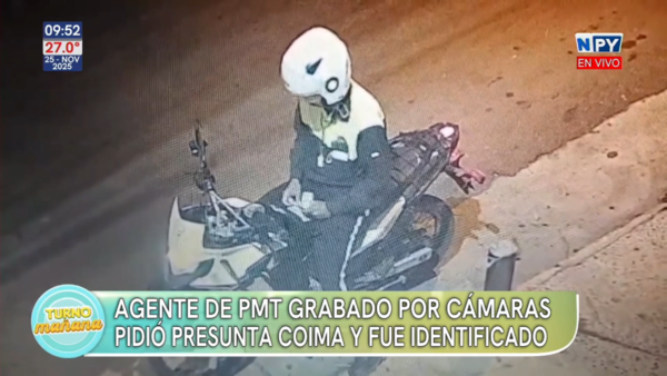 ¿Operativo pan dulce?: video expone a inspector de la PMT con dinero en mano tras una inspección