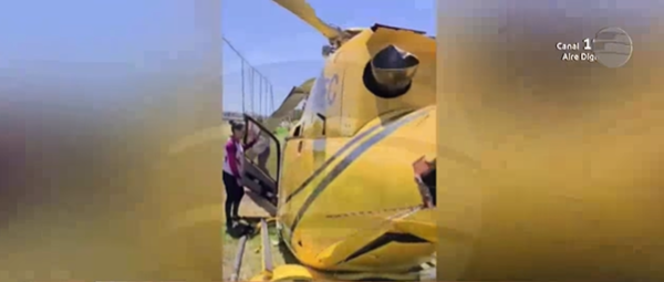 Helicóptero cae en el rancho del Club Sajonia