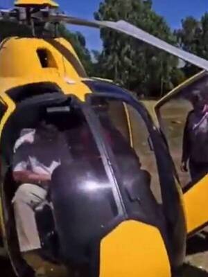 [VIDEO] Sustazo, cayó helicóptero en barrio Sajonia