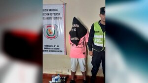 Detienen a presunto autor de hurtos en comercios de Encarnación