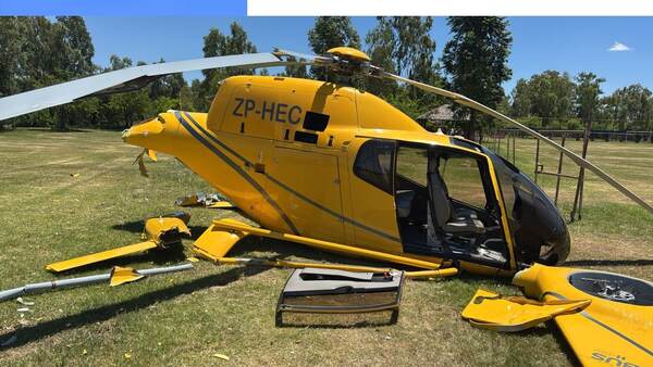 Accidente aéreo en predio del Club Sajonia