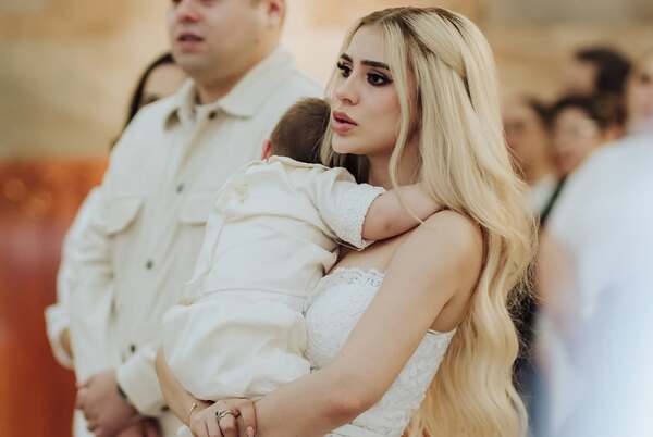 Popular / (GALERÍA) ¡Pelotero no estuvo presente en el bautismo de su retoñito!