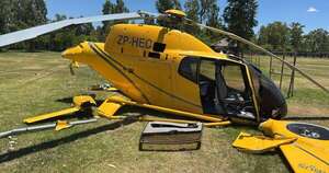 La Nación / Un helicóptero que realizaba un vuelo de instrucción cayó en el Club Deportivo Sajonia